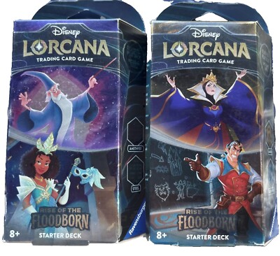 lorcana starter decks ebay TCG: Whispers in the Well: Also included is a booster pack with 12 additional game cards Disney Lorcana Into the Inklands