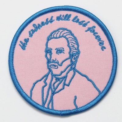 The Sadness Will Last Forever Vincent Van Gogh Embroidered Patch 3  Emo Goth