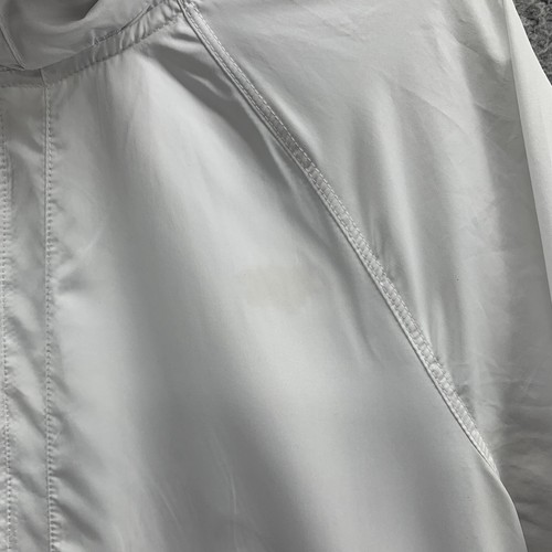 Avia Women’s Windbreaker Jacket Hooded Full-Zip Lightweight White Gray Size M - Picture 13 of 13