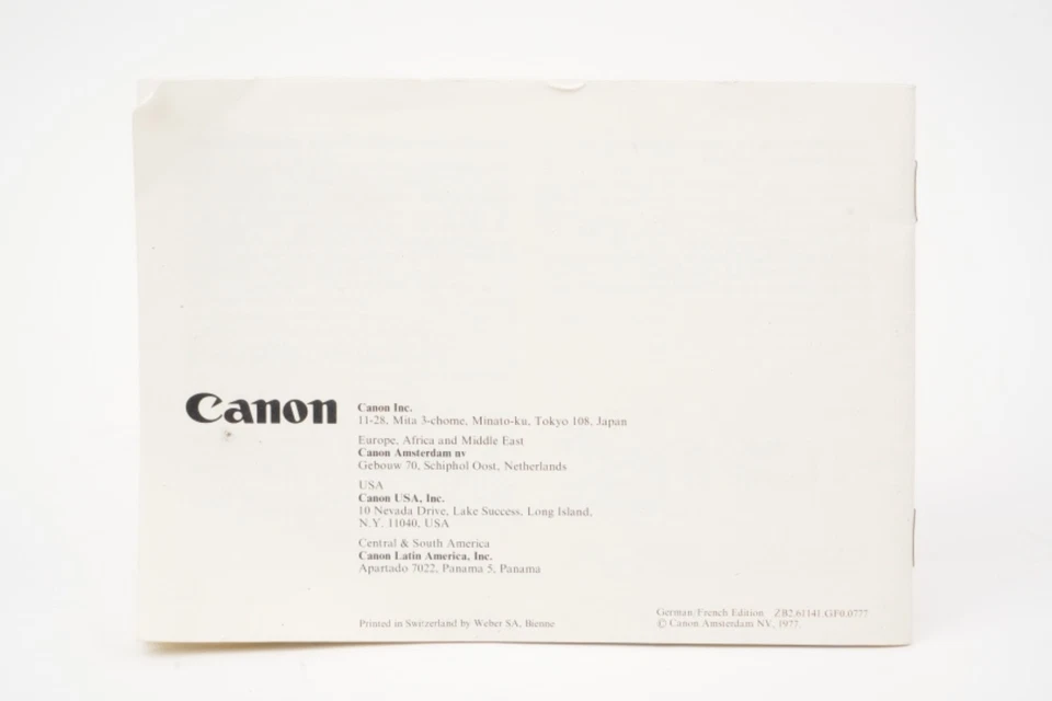 Manual de instrucciones para Canon Macro FD 100mm f/4 SC (Alemán y Francés) - Imagen 4 de 4