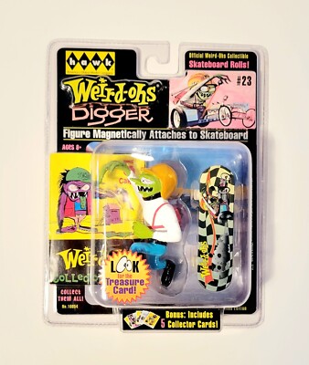 Hawk Weird-Ohs Skateboard Rolls : DIGGER The Daredevil Drag Nut Figure # 23 