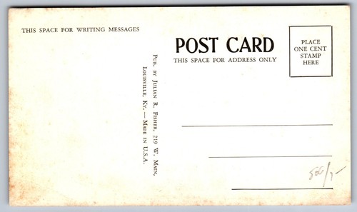 Postcard IN Indiana 1937 Flood Old City Hall Jeffersonville Y1 - Picture 2 of 2
