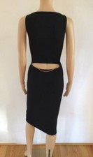 GIANNI VERSACE SEXY OPEN SLIT BACK W/CHAIN DETAIL KNIT DRESS 1999 SIZE IT 38 RAR