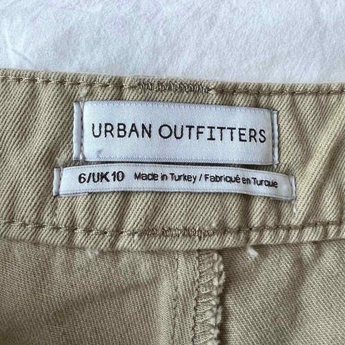 Urban Outfitters High Rise Shorts Womens size 6 Khaki Button Fly Pin Up NWOT - Picture 8 of 10