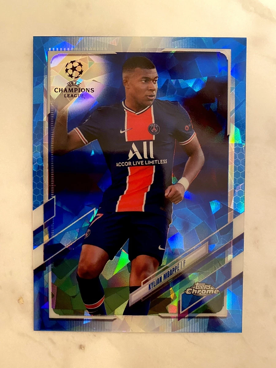 2020-21 Topps Chrome UCL Sapphire Edition Kylian Mbappé #95 for