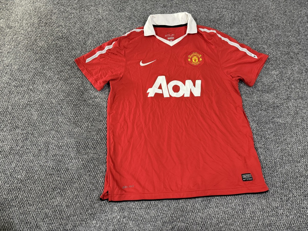 Manchester United Jersey Mens Large Red Premier League Soccer Nike