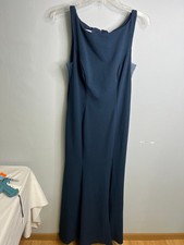 Womens Navy Blue Azazie Dress - Size A12