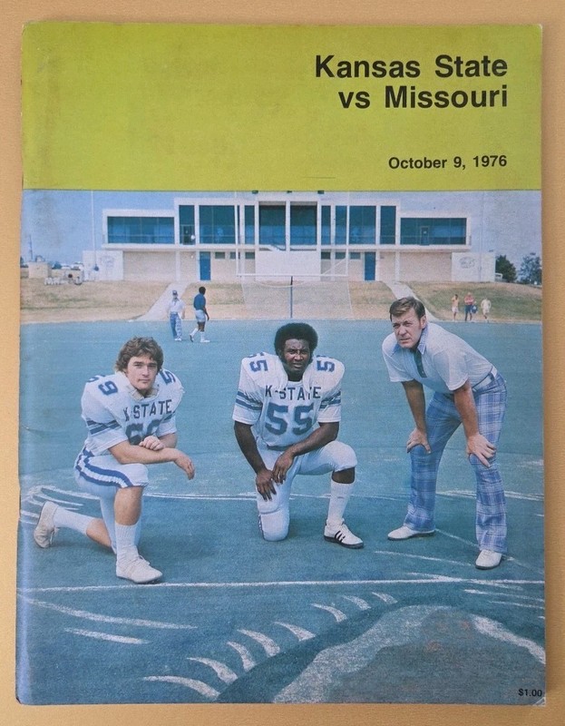 Kansas State Wildcats Missouri Tigers Football Program 10/9 1976 Gary Spani Pic.