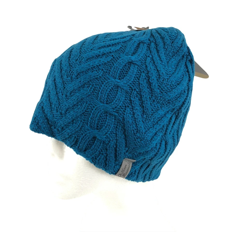 Gorro para mujer Outdoor Research Jules tejido con cable cálido aislado azul OS Foto 2 de 4