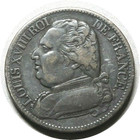 elf France Kingdom First Restoration 5 Francs 1814 M  Silver  Louis XVIII — photo 1