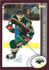 2002-03 Topps - Marian Gaborik #26 Minnesota Wild Gold Foil