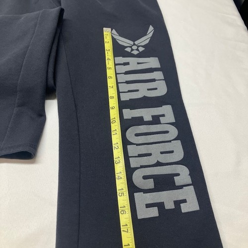 Champion 1990s Air Force Reverse Weave Warm-up Sweatpants Black Size M - Picture 10 of 13