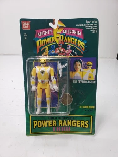 Vintage 1994 Bandai Mighty Auto Morphin Power Rangers Trini Tattoo Included