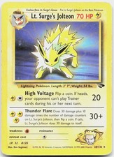 Lt. Surge's Jolteon 28/132 Rare Gym Challenge Pokemon Unlimited DMG on eBay