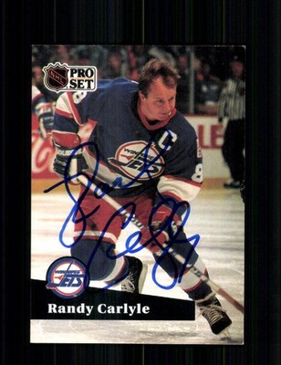 Randy Carlyle NHL USA Traiding Card Original Signiert +A 251322