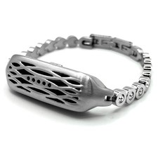 Cinturino orologio acciaio inox strass adatto per Fitbit Flex 2 supporti US