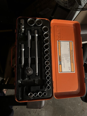 Vintage Draper 1/2'' Sq Drive 41 piece Socket Set AF & Metric Made in Japan