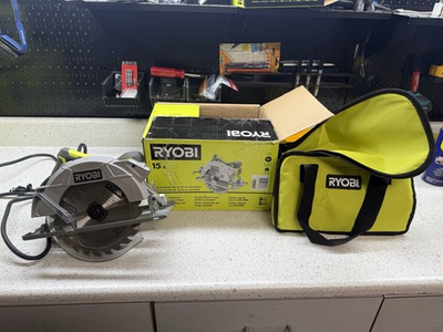 #ad #ad RYOBI CSB144LZK 15 amp 7 1 4quot; Circular Saw w Laser Tool Only $34.99