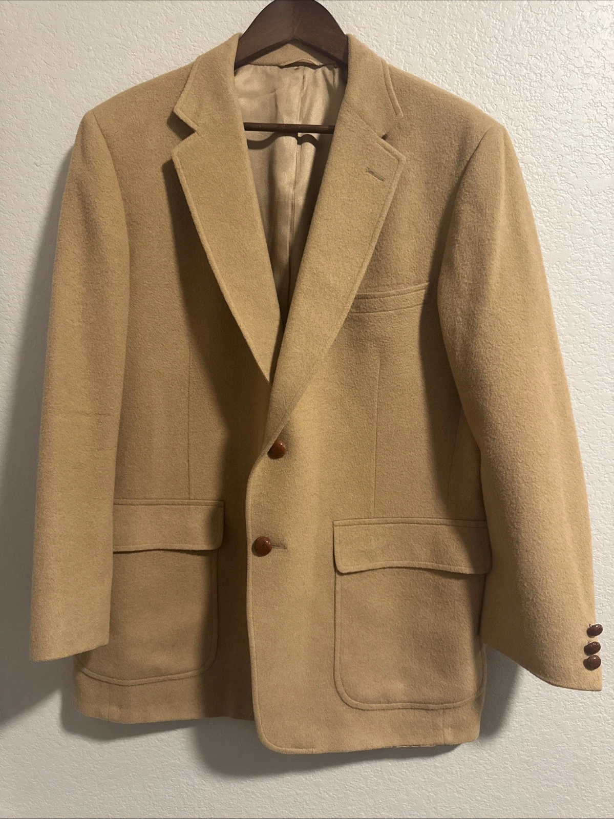 Cappotto sportivo cammello uomo vintage Rothschild Ridgewood Supreme American Craftsman