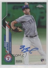 2020 Topps Chrome Rookie Green Refractor 20/99 Brock Burke #RA-BBU Auto 0l2v