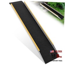 48" Aluminum Shed Ramp 1PC - 4' Long Loading Ramp for 48" L x 9.8" W - Black