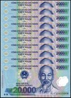 Vietnam 20000 Dong, 2022, P-120m, UNC, Polymer X 10 PCS