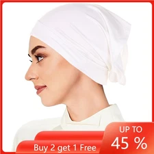 Women Muslim Turban Underscarf Tube Bone Inner Hat Scarf Wrap Hijab Bonnet Cap
