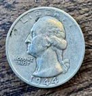 1944 S Washington Quarter Circulated Uncertified US Coin