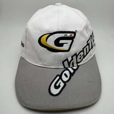 Goldentyre Racing Logo Baseball Cap Hat White Gray Adjustable Motorsport
