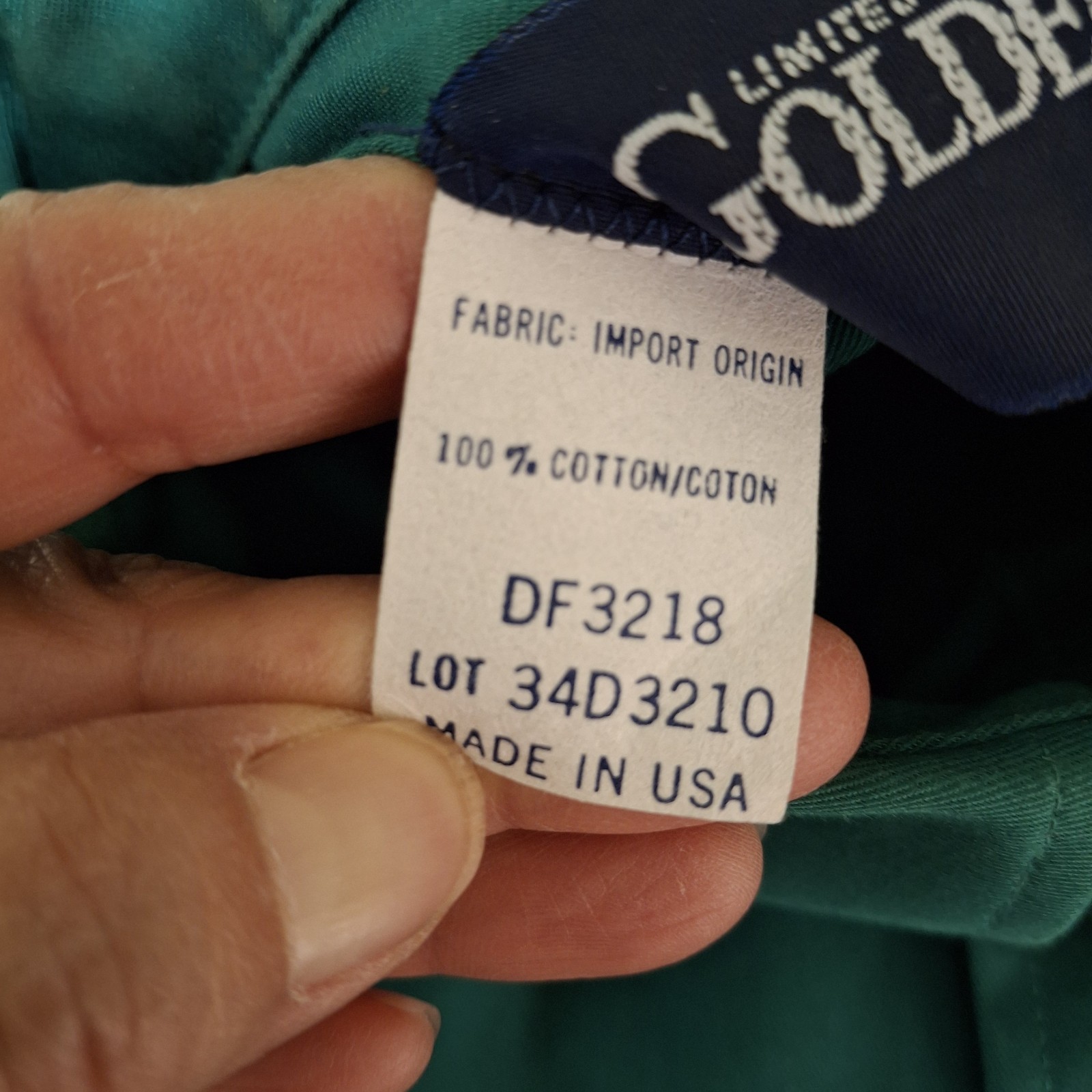 Vtg GoldenWest by Panhandle Slim Shirt Mens 17 x 35 Green Western Made In UsA