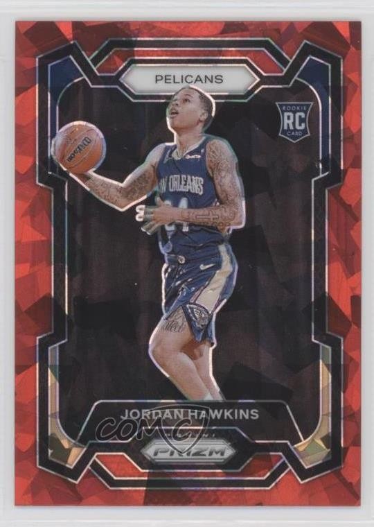 2023-24 Panini Prizm Red Ice Prizm Jordan Hawkins #130 19gi