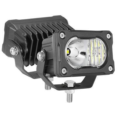 2x 3Inch 80W LED Cube Pods Work Light Bar Spot Flood Driving Fog Offroad ATV UTV
