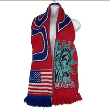 Star Spangled Arylic Women men Patriotic USA American Flag Wrap Scarf shawl