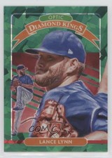 2020 Panini Donruss Optic FOTL Green Cracked Ice Prizm 2/7 Lance Lynn #21 0j4n