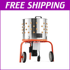 20" Drum Poultry Plucker, Chicken Plucker Machine Defeathering with 108 Fingers