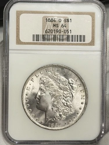 1884-O $1 Morgan Silver Dollar NGC MS64 NOT SENT TO CAC UNDERGRADED BLAZER!