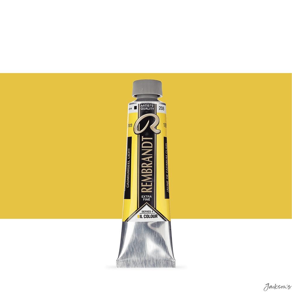 Royal Talens Rembrandt Oil Paint Tube Cadmium Yellow Light 40ml Artists Painting