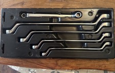 Sears Craftsman Prof 5pc Deep Offset Wrench Set Full Polish Sae 44349
