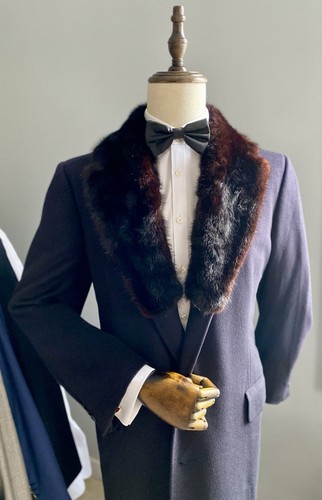 NEW Insanely Gorgeous Luxury 100% Cashmere with Fur Trim Bijan Coat Size 42R US - Picture 15 of 18