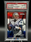 TOM BRADY 2014 PANINI PRIZM RED WHITE BLUE PRIZM SP #36 PSA 10 GEM MINT
