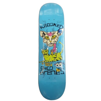 Krooked X Chico Brenes Guest Limited Edition 8.25'' Skateboard Deck - Blau