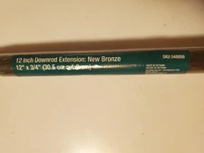 Bronze 12" Ceiling Fan Extension Downrod 12" x 3/4" Pole Home Depot Brand 548956