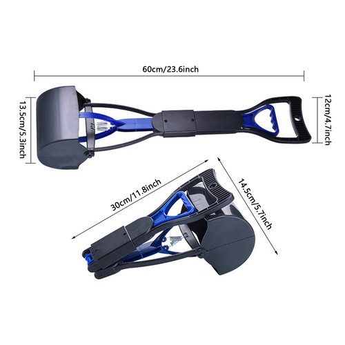 Durable 23-inch Long Portable Poop Scooper with Easy-to-Pull Handle Poop Pickup - Picture 6 of 17