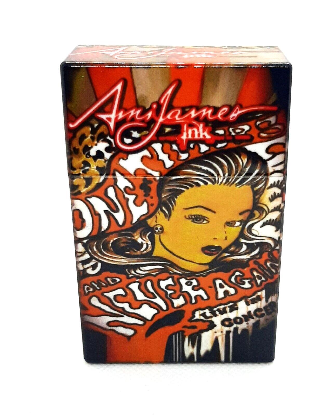 Ami James Ink Tattoo Concert Plastic Spring Action King Size Cigarette Case