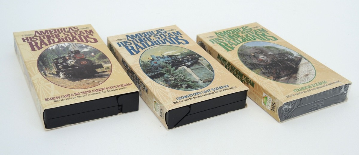 3 VHS set of AMERICA'S HISTORIC STEAM RAILROADS pre-owned | eBay