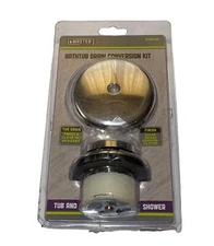 Master Plumber 310870 Bathtub Drain Conversion Kit - Solid Brass Chrome Plated