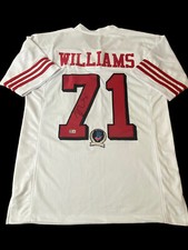 TRENT WILLIAMS SIGNED SAN FRANCISCO 49ERS JERSEY BECKETT BAS COA W876321