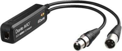 Audinate ADP-AES3-2X2-Dante -AVIO-AES3/EBU-Adapter Anschluss analoger Geräte