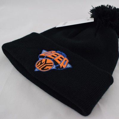 Bonnet Actual Fact - Modèle "Mobb Profond" New York Knicks - Noir à Pompon - Style Hip Hop