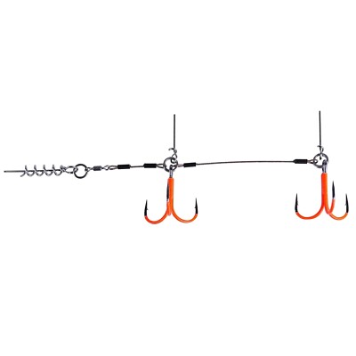BKK BB Trigger - 21 UVO Stinger Rig Gummifischsystem Shallowrig Stingersystem